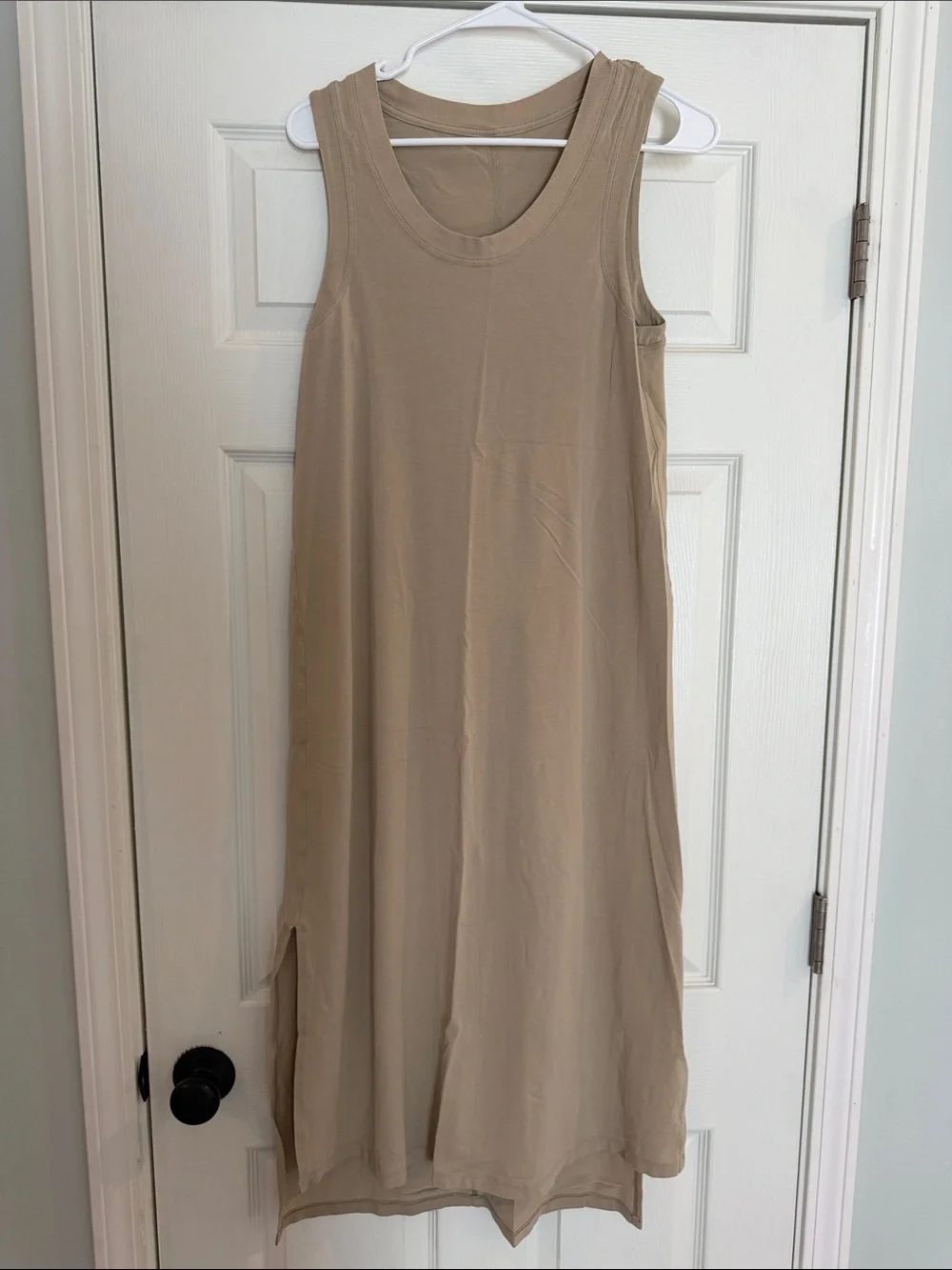 Lululemon Sleeveless Maxi Tank Dress in Taupe